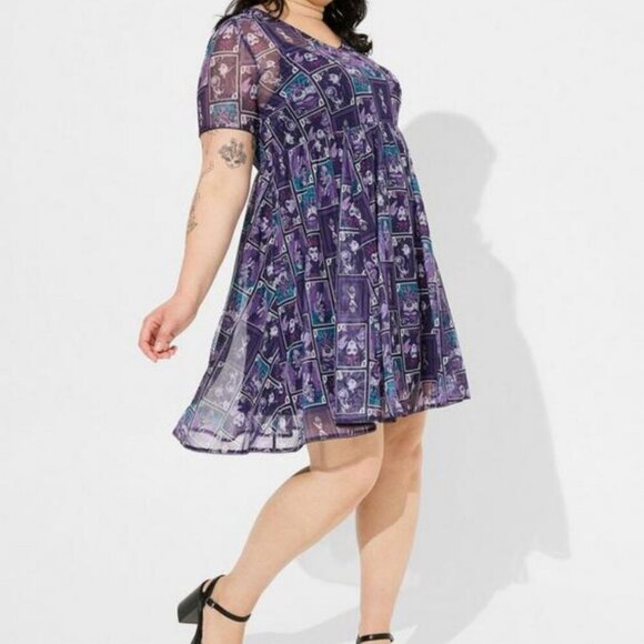 Retired!! Disney Villains Mini Mesh Skater Dress - Picture 5 of 6